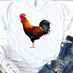 Mother clucker tee, cock a doodle doo chicken
